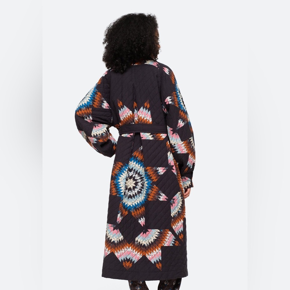 NWT Sea New York Lindstrom Long Quilted Coat - Picture 9 of 10